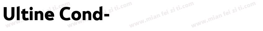 Ultine Cond字体转换